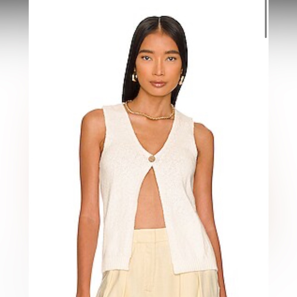 Revolve L’Academie knit vest in ivory